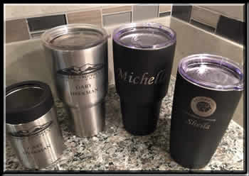Black and Stainless Coolers.